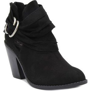 Sugar Women's Victory Transitional Dress Block Heel Ankle Boot Black Size 6.5M